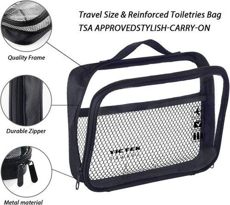 YICTEK Travel Size Bottles Kit for Toiletries, TSA Approved Silicone Travel Shampoo And Conditioner Bottles Set Leak Proof Squeezable Travel Accessories for Toilietries