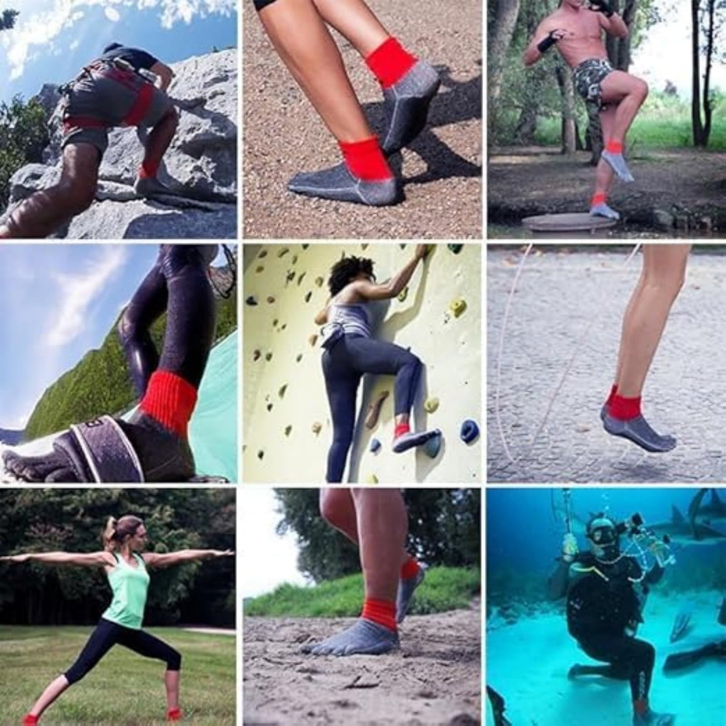 Sansvertue Hypersocks - Grounding Barefoot Socks, SV Hypersocks Barefoot Grounding Socks, Toe Separator Socks (E)