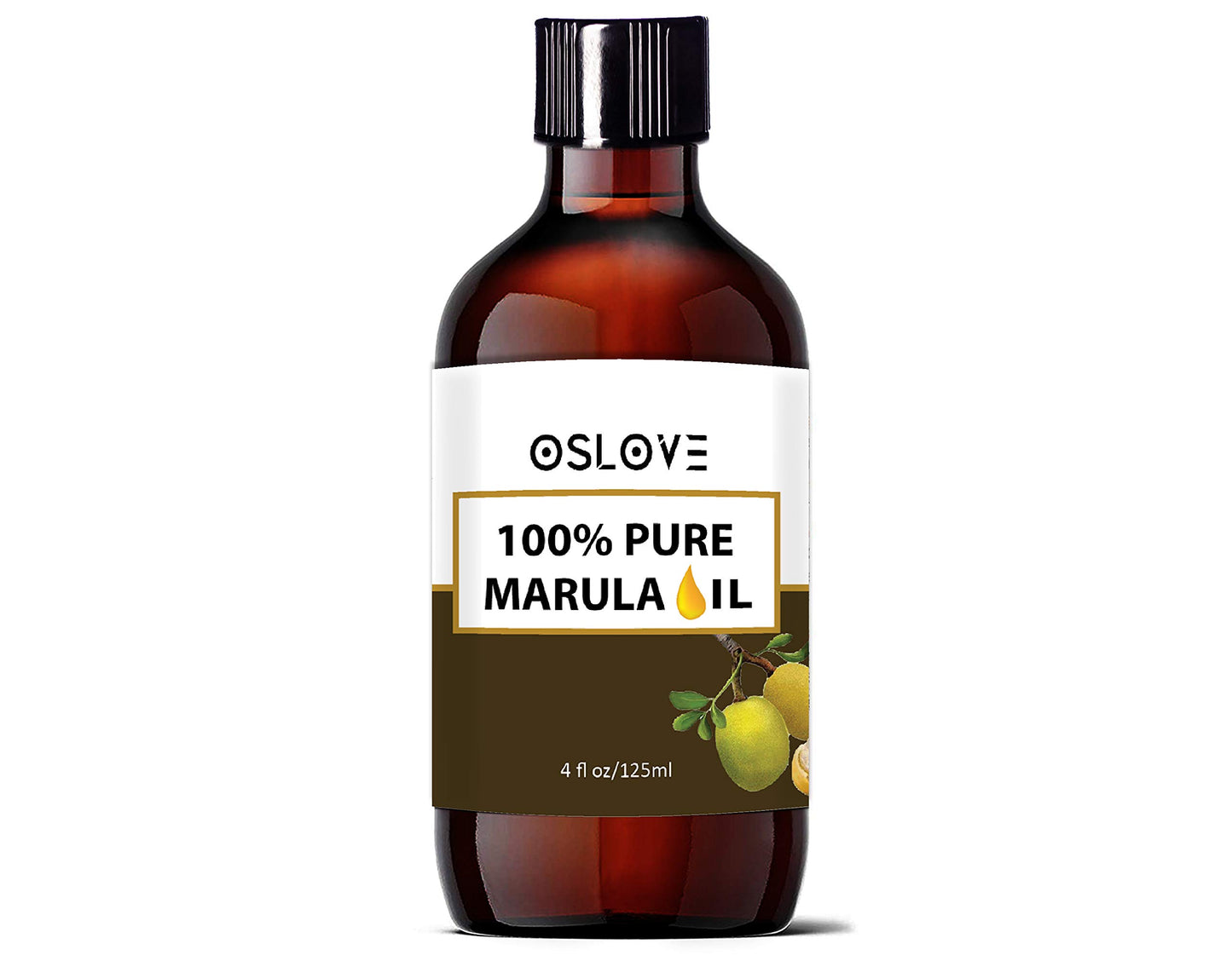 Oslove Organics 100% Pure Virgin Marula Oil 4oz Natural and Cold pressed | Use for skin and hair | Anti-aging and softening for skin