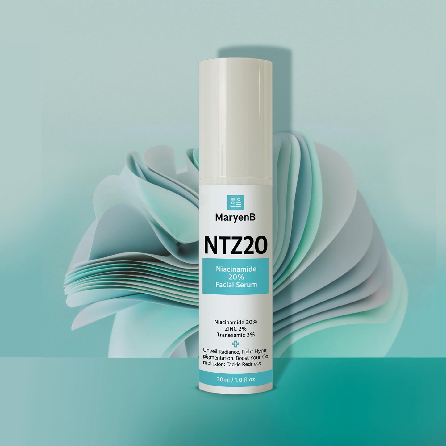 20% Niacinamide + 2% Tranexamic Acid + Zinc PCA Face Serum for Uneven Tone, Pores & Blemish-Prone Skin, Hydrating Facial Serum with Aloe, Green Tea, Hyaluronic Acid, 1 Fl Oz (30ml)