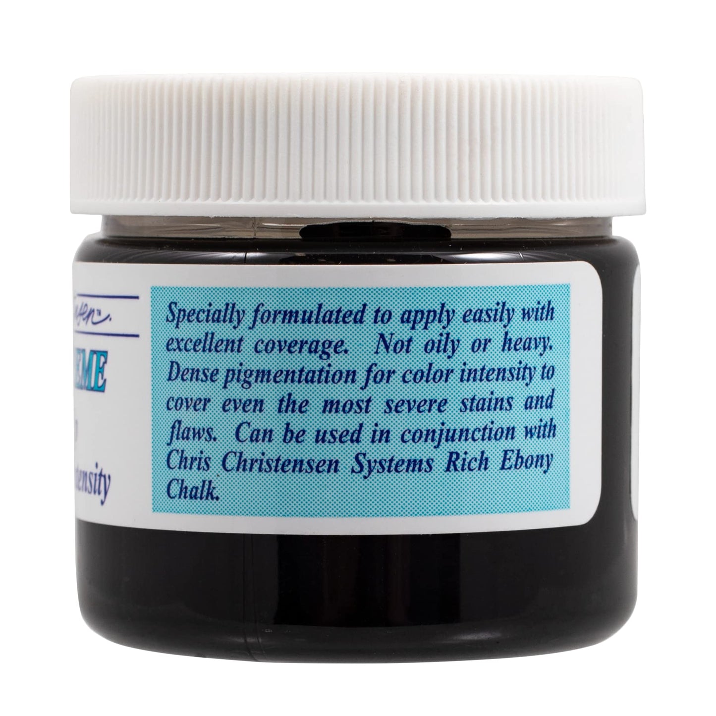 Chris Christensen Ice Crème Cover Up, Dog Cosmetics, Groom Like a Professional, Not Oily or Heavy, Dense Pigmentation, Crème Cover Up, Made in the USA, Black 2.5 oz