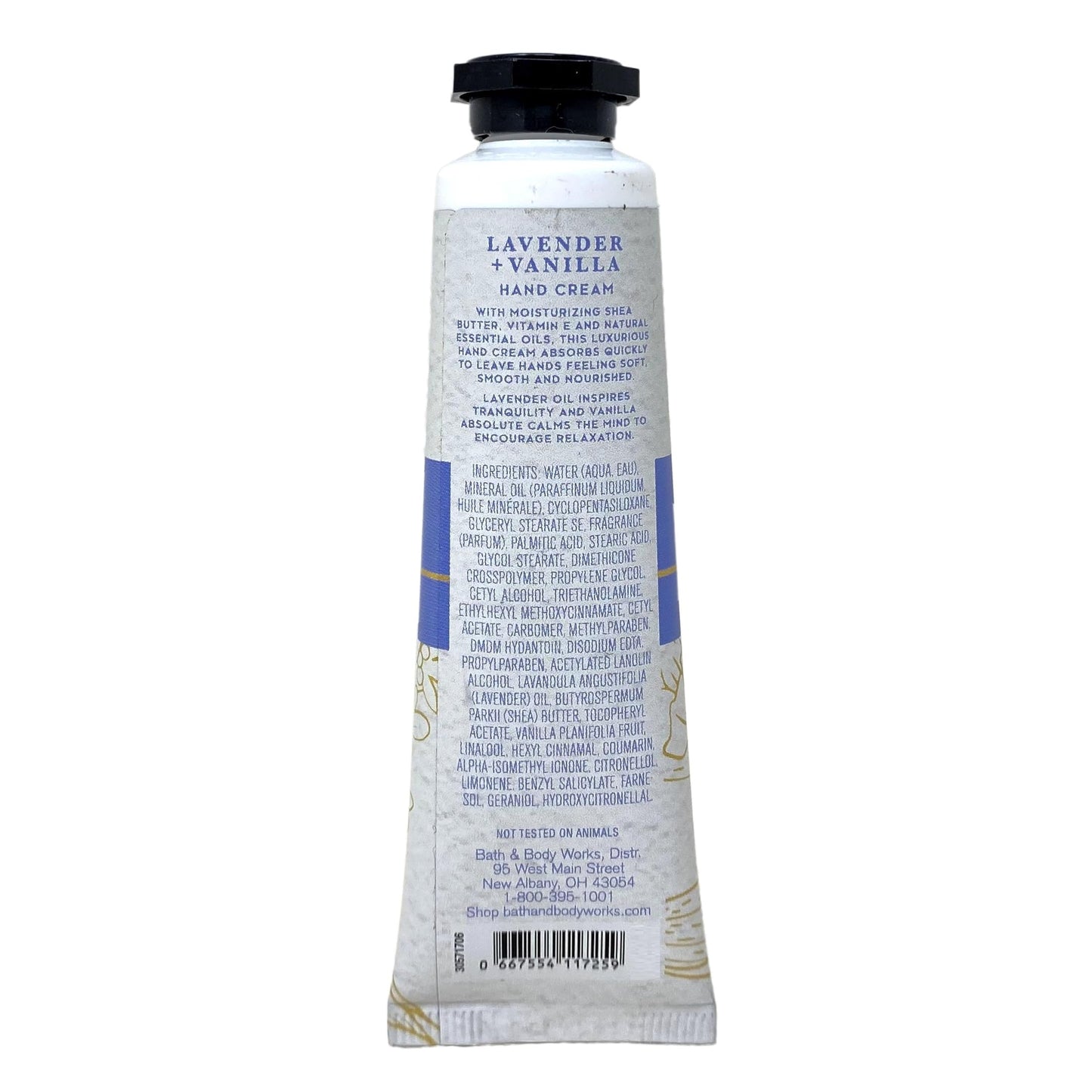 Bath & Body Works Aromatherapy Sleep Lavender + Vanilla 4 Pack Hand Cream Bundle with a Natural Oats Sample Soap