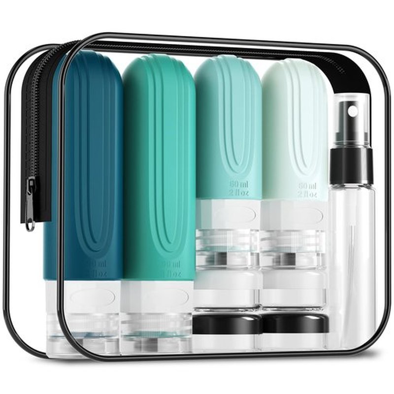 Mrsdry 16 Pack Travel Bottles for Toiletries, TSA Approved Silicone Travel Containers jar for Toiletries, Leak Proof Refillable Liqus Shampoo And Conditioner Travel Essentials toiletry Bottles