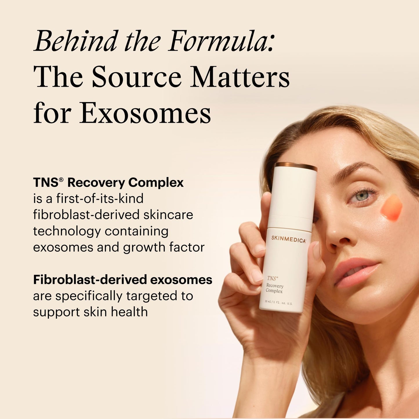 SkinMedica TNS Recovery Complex Facial Treatment - Advanced Growth Factor & Exosome Formula for Skin Rejuvenation - Helps to Improve the Appearance of Fine Lines, Wrinkles, and Uneven Skin Tone (1 Oz)