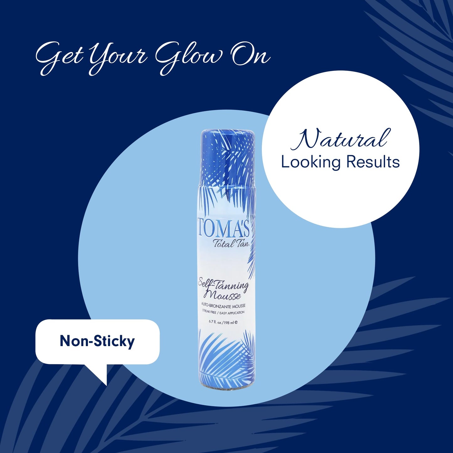 Toma's Total Tan Mousse Instant Sunless Tanner - Whole Body Self-Tanning for Women & Men, Natural Looking Golden Bronze Color Streak-Free Application Guide - Cruelty-Free - 6.7 fl oz