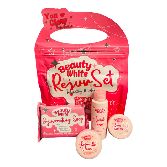 Rejuvenating White Beauty Set - You Glow Babe Skincare Essentials for Radiant Skin