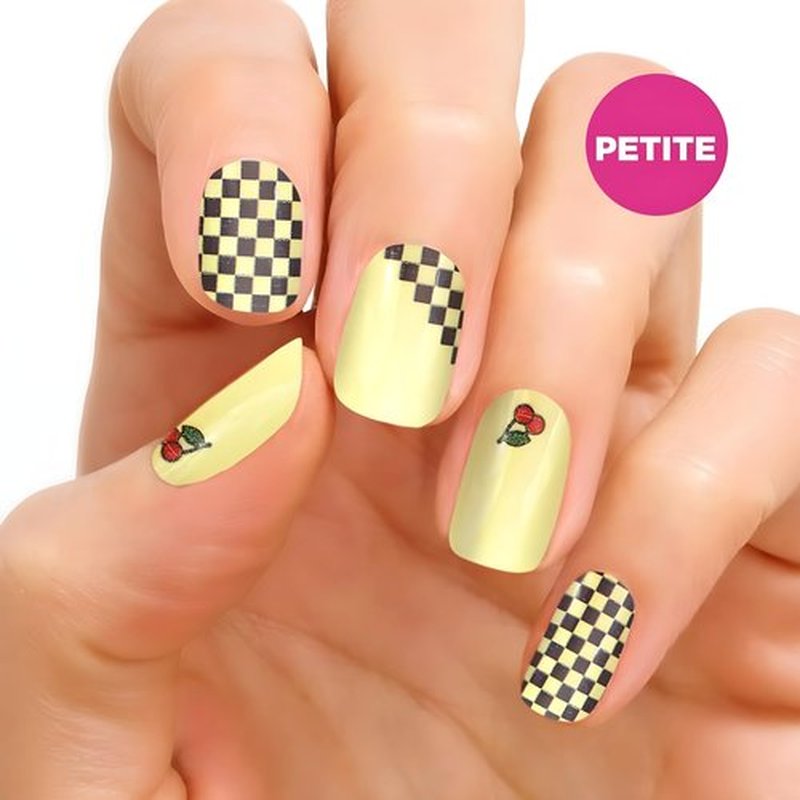 Checks n' Cherries - Color Street Nail Strips (Petite), FDC235
