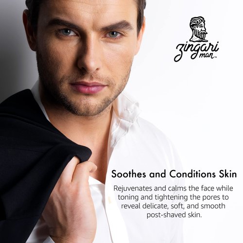 Zingari Man - Traditionalist Recovery Splash - Mens Skin Care Aftershave Products - Moisturizer and Body Lotion Wash - Hydration Primer With Cologne and Oil Blend - Sensitive Shaving Treatment