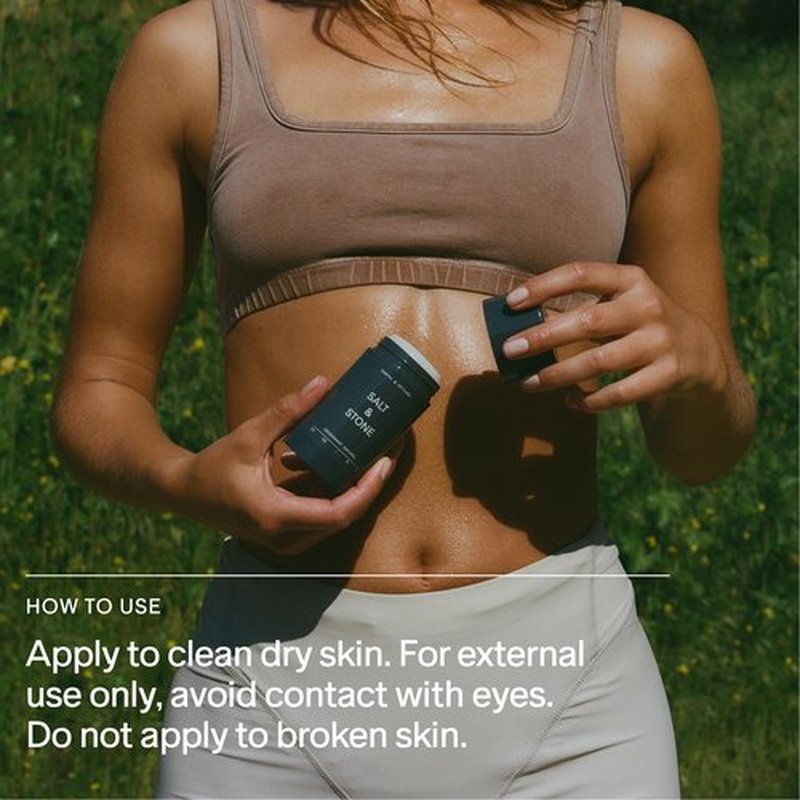 Salt & Stone Natural Deodorant for Women & Men - Black Rose & Oud | Extra Strength Natural Deodorant | Aluminum Free with Probiotics, Seaweed Extracts & Shea Butter (2.6 oz)
