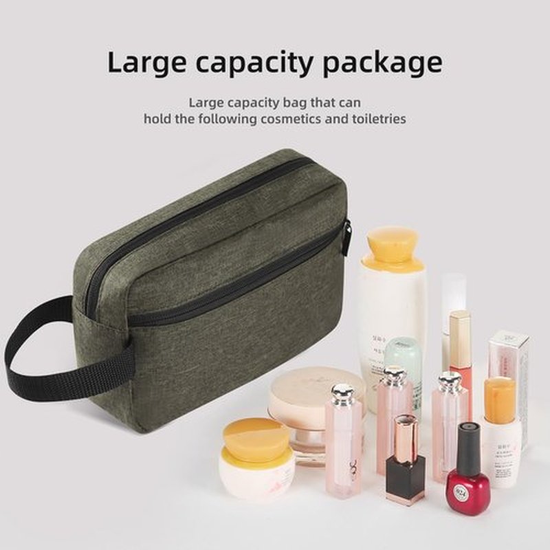 Icramsy Travel Toiletry bag Toiletry bag for women men Hanging toiletry bag Cosmetic bag Travel accessories Gift for Women Men (Deep green)