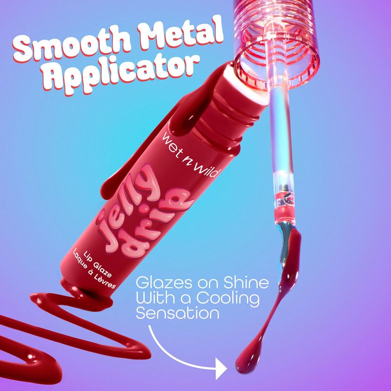 Wet n Wild Jelly Drip Lip Glaze - Hydrating Lip Gloss for Luscious Shine | 0.2 oz
