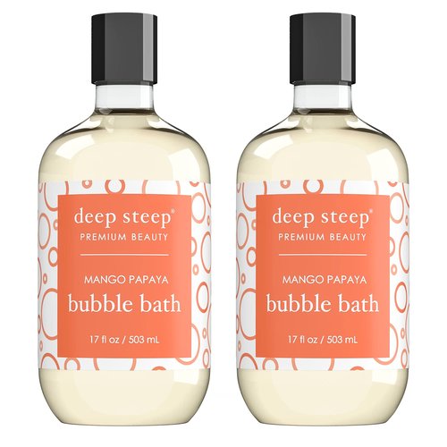 Deep Steep Bubble Bath, 17oz (Pack of 2) (Mango Papaya)