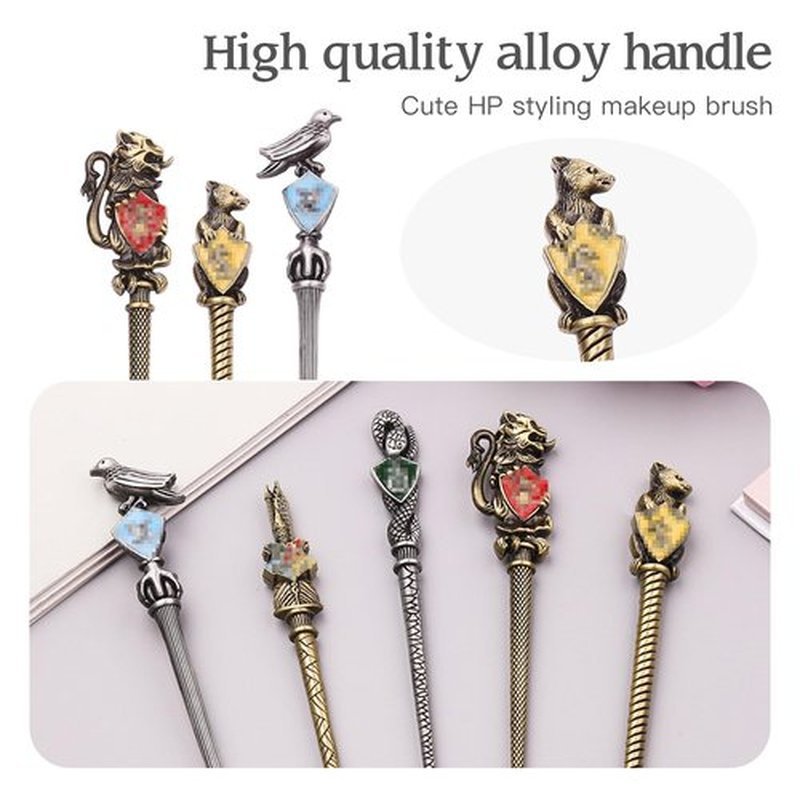 【2 Color Options】Metal Makeup Brushes Set for Women Girls, Wand Makeup Brushes Set,Brushes Holder Pot Not Included
