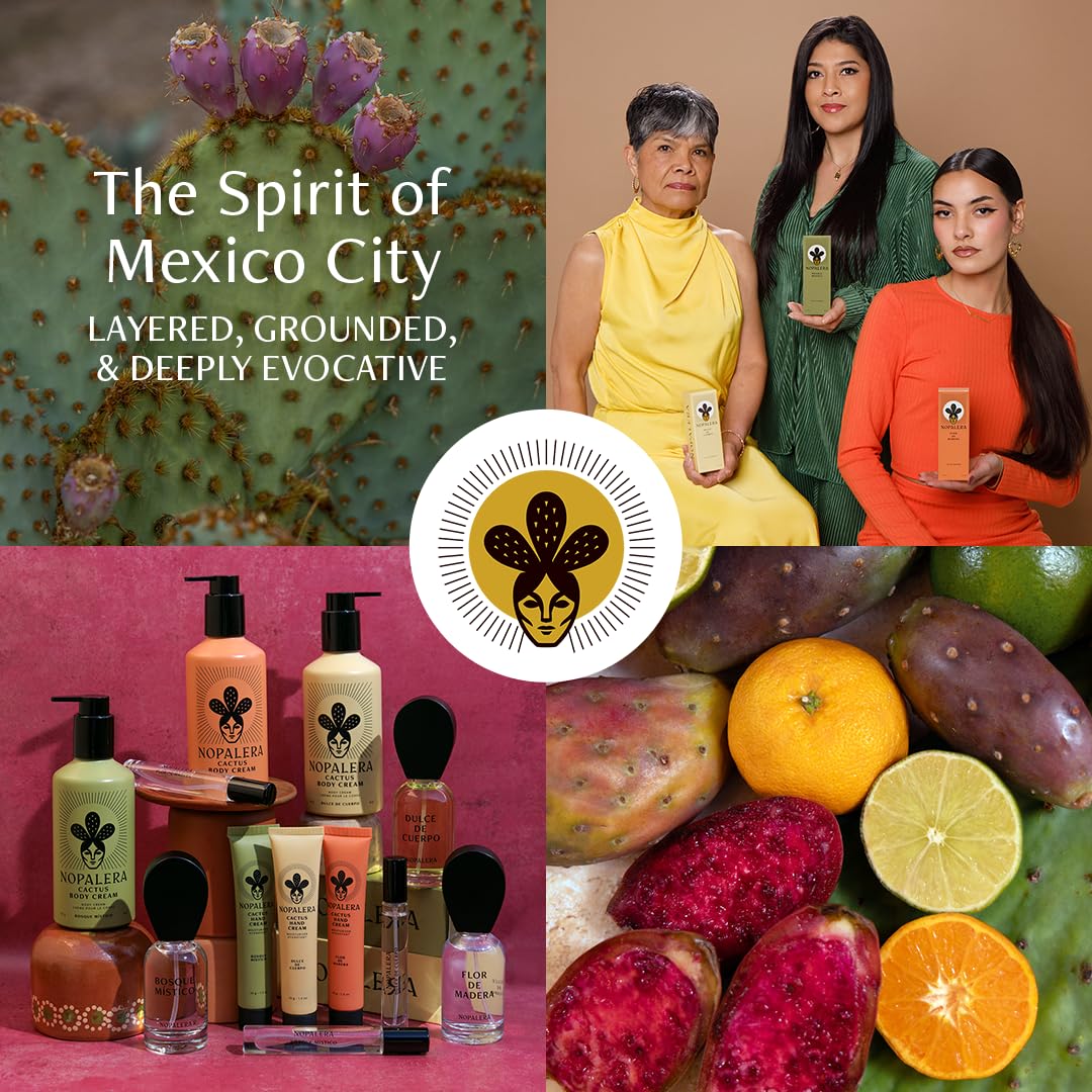 Nopalera Travel Fragrance Trio Gift Set, Three 10ml Eau de Parfum Sprays Featuring Bosque Místico, Dulce de Cuerpo and Flor de Madera, Clean Fragrance, Free from Pthalates (3x10ml)