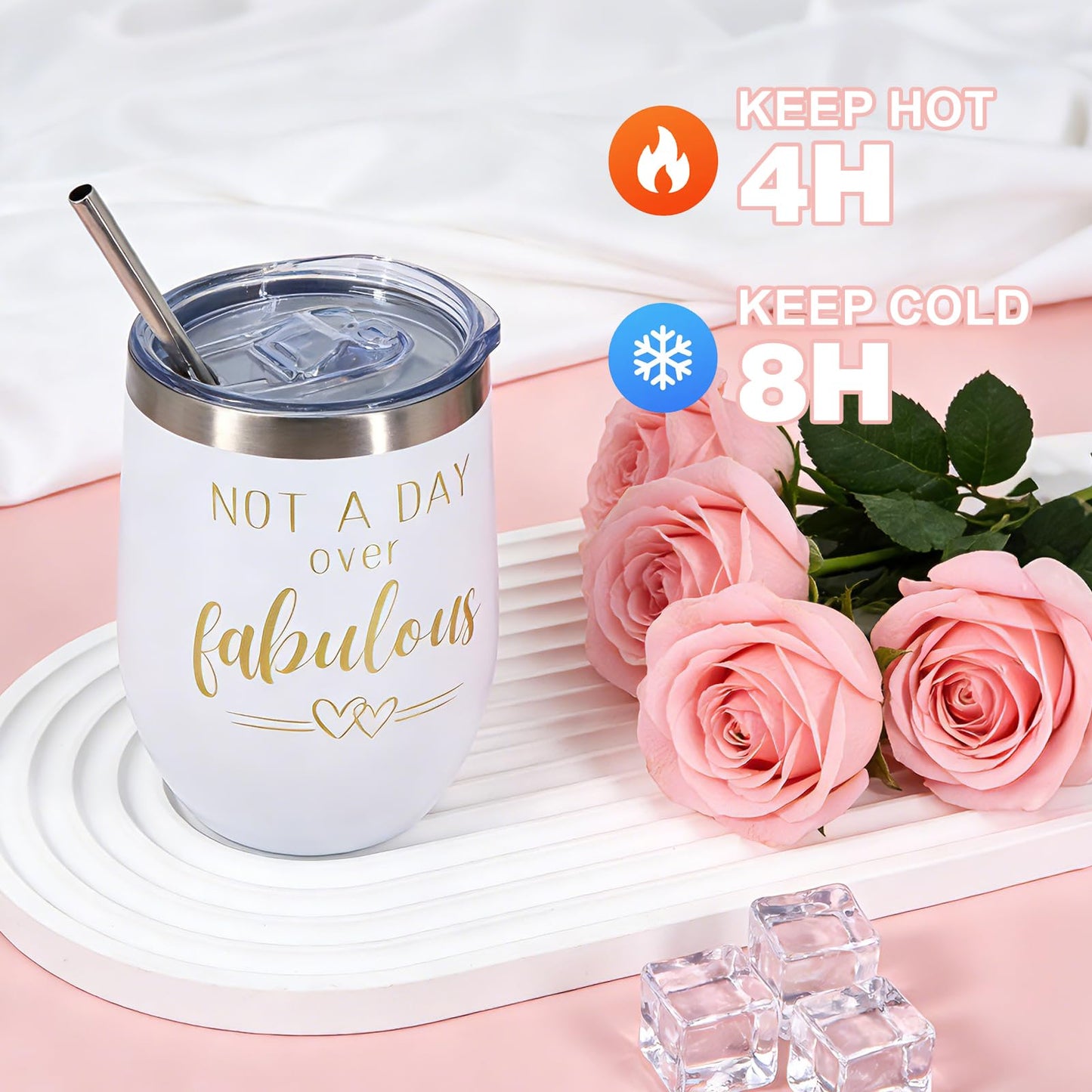 Birthday Gifts for Women Mother's Day Gift Self Care Get Well Soon Gifts Flower Relaxing Spa Gift Basket Bath Set,Unique Luxury Self Care Box Gift for Mom Her Wife Sister Girlfriend, Girl Friend Pink