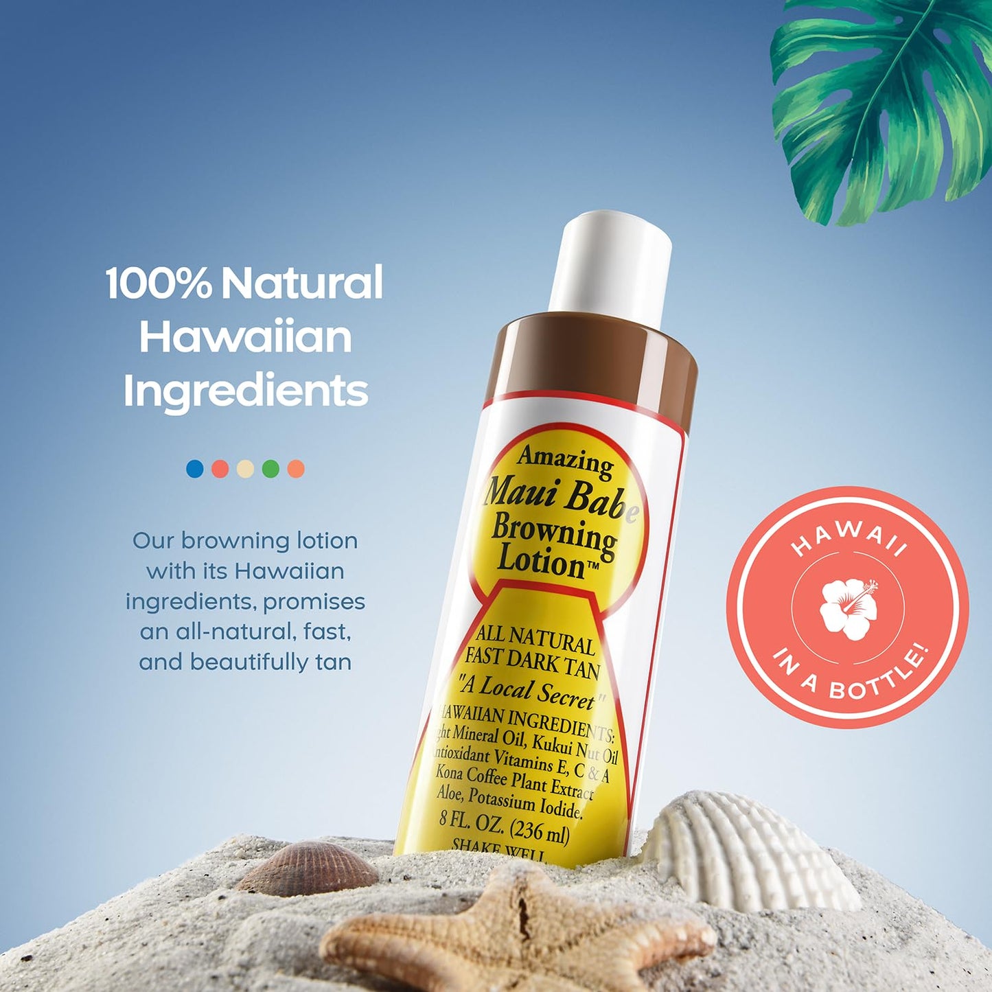 Maui Babe Tanning and Browning Lotion 8 Ounces (Pack of 2)