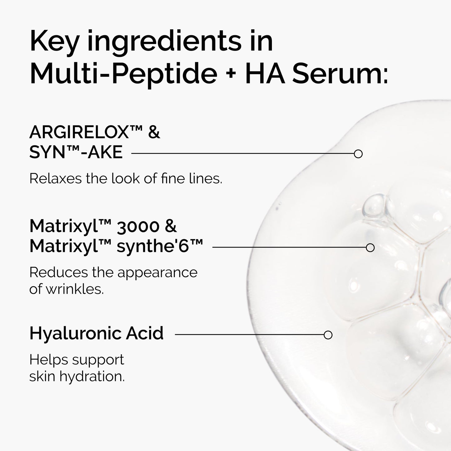The Ordinary Peptide Essentials Collection, Skin Care and Scalp Support Four-Piece Set for Face, Eyes, and Hair