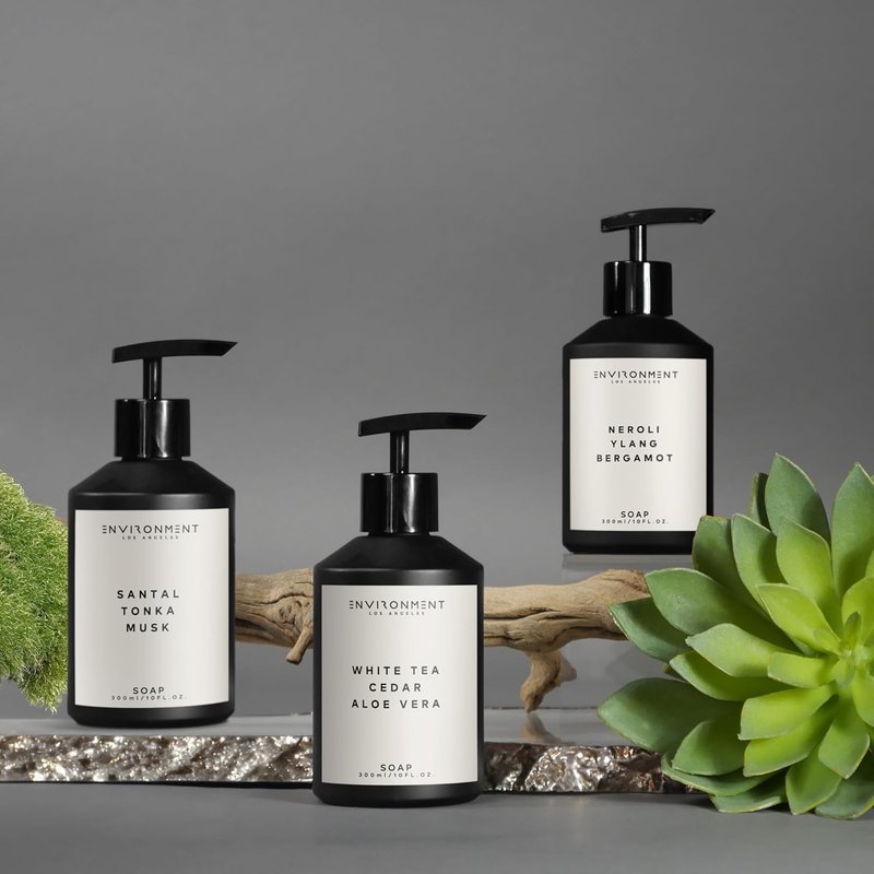 Luxury Liquid Hand Soap | Damask Rose, Vetiver & Guaiac Wood - 300ml Vegan Kitchen & Bathroom Essential