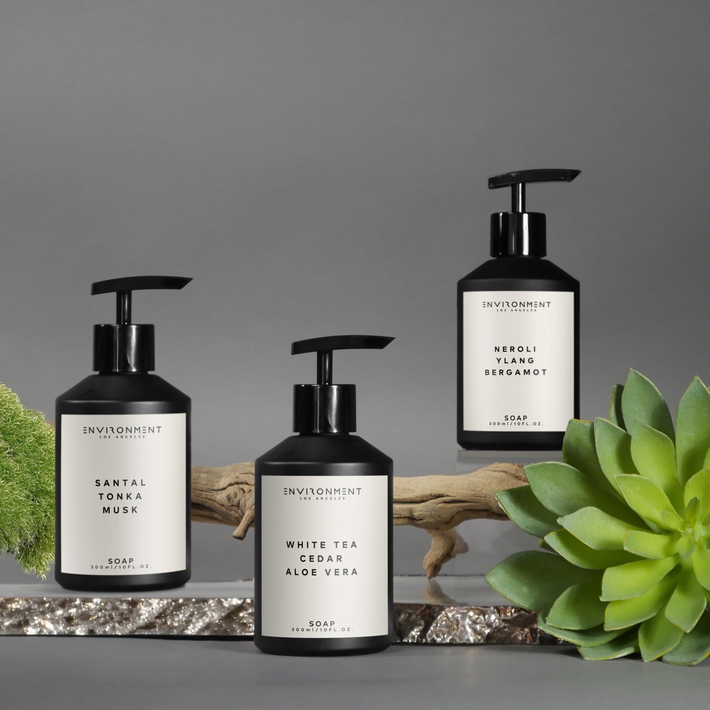 ENVIRONMENT Inspired by 5-Star Resort 1HT Hand Soap, 300ml Luxury Liquid Hand Soap (Santal | Tonka | Musk) Home Essentials, Kitchen & Bathroom Soap, Hand Wash, Vegan & Cruelty-Free