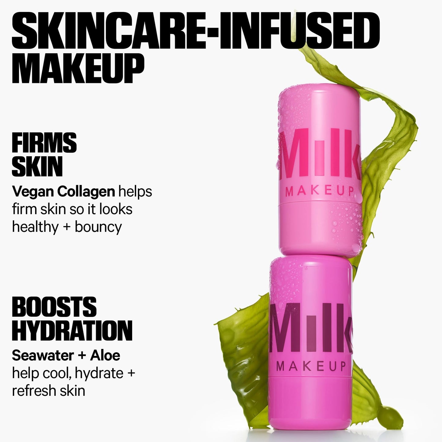Milk Makeup Cooling Water Jelly Tint – Sheer Lip + Cheek Stain with Vegan Collagen, Seawater + Aloe – Hydrating, Long-Lasting, Buildable Lip Tint + Blush – 5-Pack, 0.17 oz Each