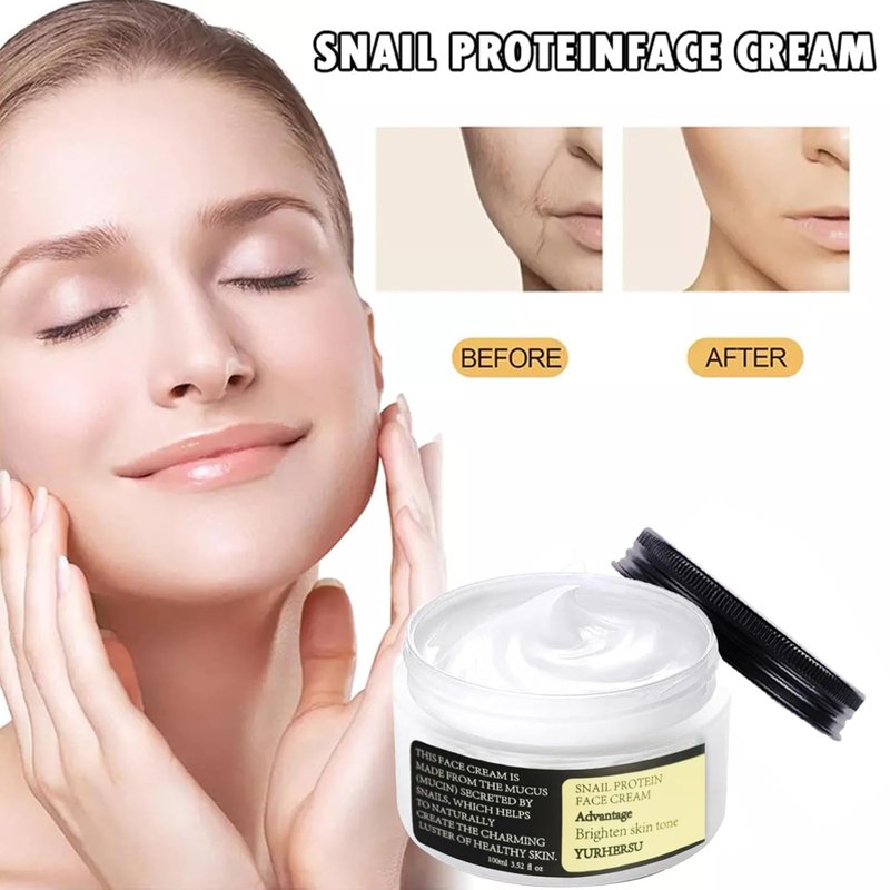 Korean Snail Mucin 93% Moisturizing Cream - Collagen Firming & Hydrating Gel for Dry/Sensitive Skin | 3.52 oz