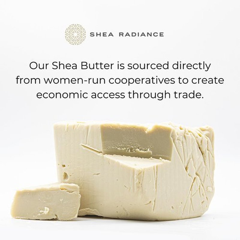 Shea Radiance P.U.R.E Raw Shea Butter | 100% Natural & Unrefined Body Butter | Soothes, Softens, & Increases Collagen | Long Lasting Moisture | Moisturizer for Sensitive Skin | Unscented (14 oz)