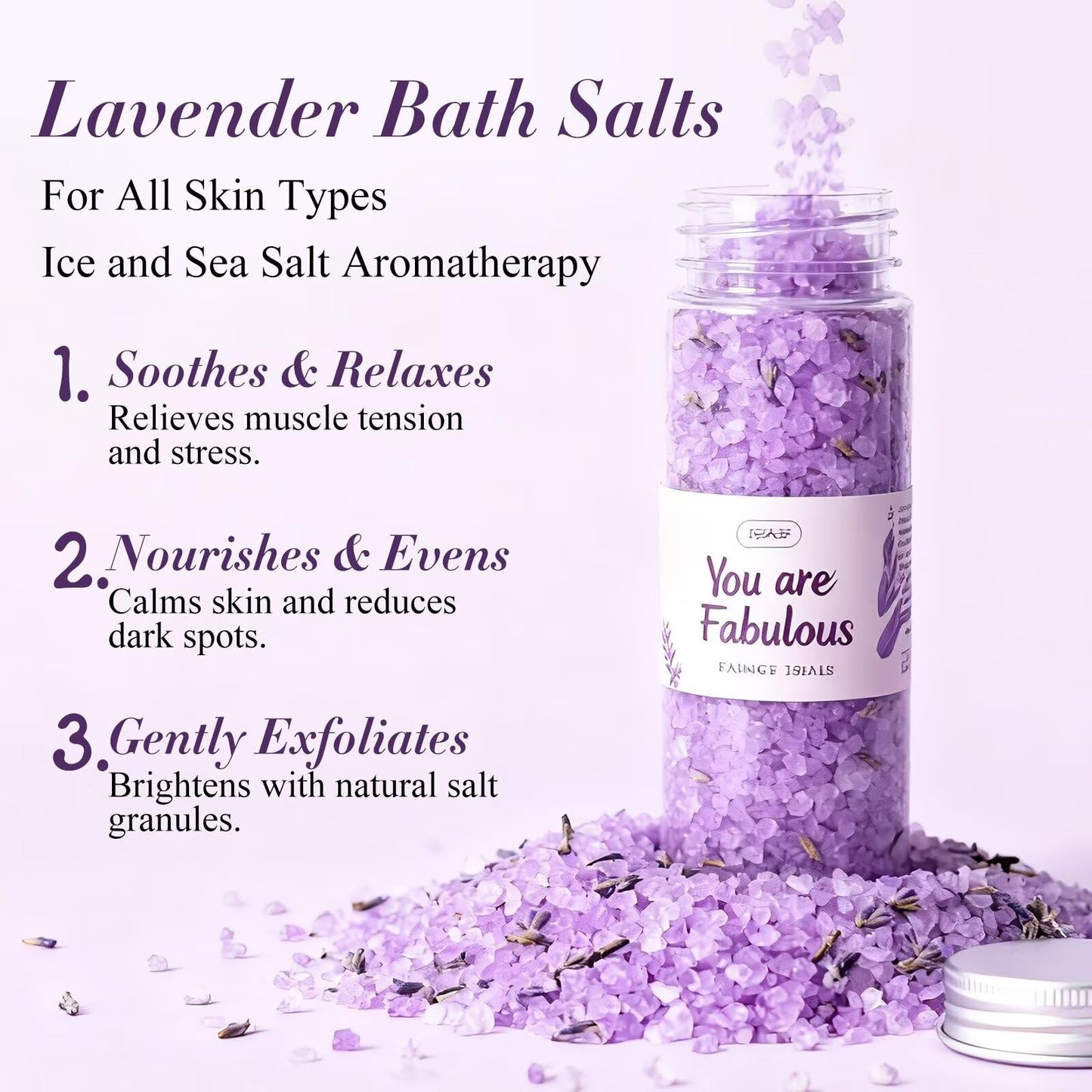 Spa Gifts for Women 7 Pcs Home Spa Kit Lavender Bath Set,Spa Gift Baskets Self Care Gifts Spa Gifts for Women Birthday,Mothers Day Basket Easter Christmas Bath Set