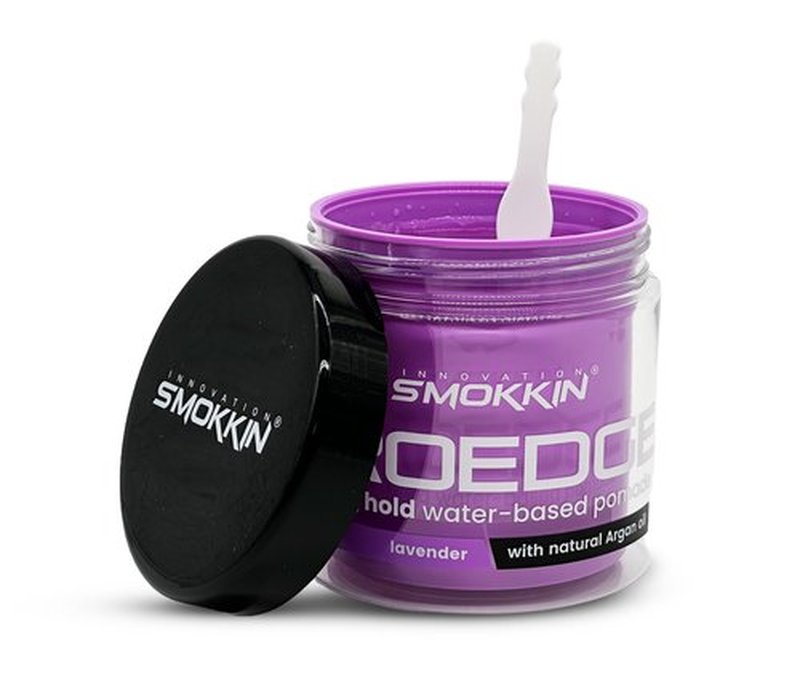 INNOVATION SMOKKIN Pro Edge Hair Styling Gel - Type Free Alcohol Free, Stylish Hair Gel with Strong Water Based Pomade (Lavender 16 Fl oz)