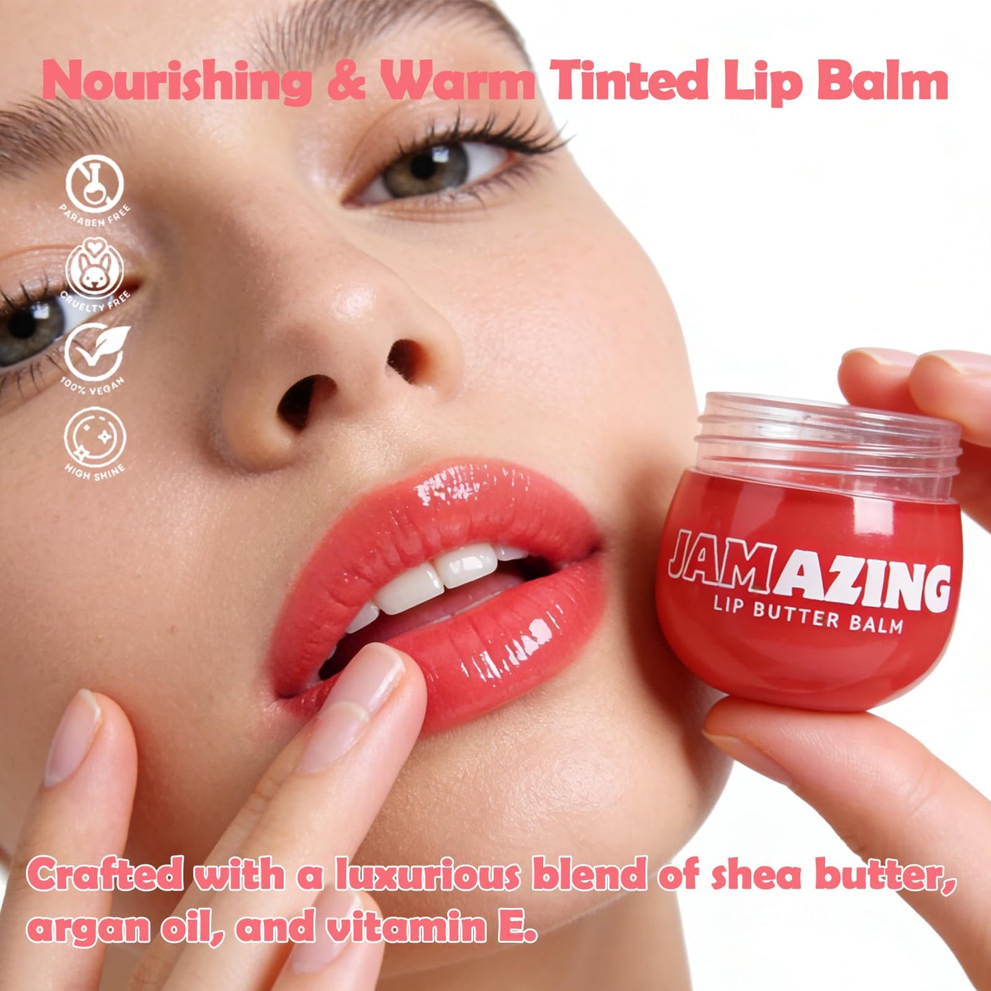 Oz Lab Jamazing Lip Butter Balm – Sweet Fig Jam Tinted Lip Balm, Hydrating Sheer Color & Gloss, Soft Daily Lip Care – Lightweight Moisture Balm,0.19 OZ/ 5.5G，Pack of 1