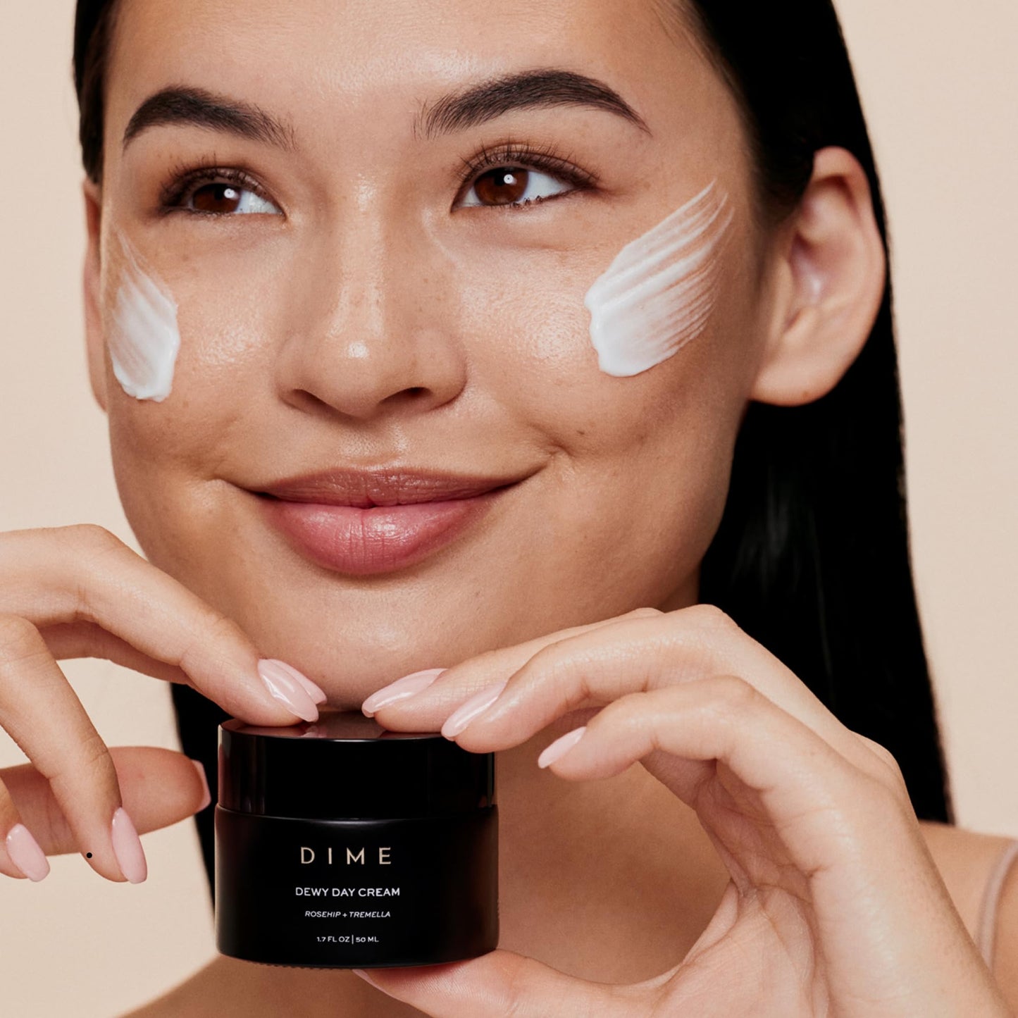 DIME Beauty Moisture Set - Day and Night Face Cream Bundle with Dewy Day Cream and Restorative Night Cream, Anti-Aging Skincare Set with Ceramides, Peptides and Squalane, Vegan, Cruelty-Free