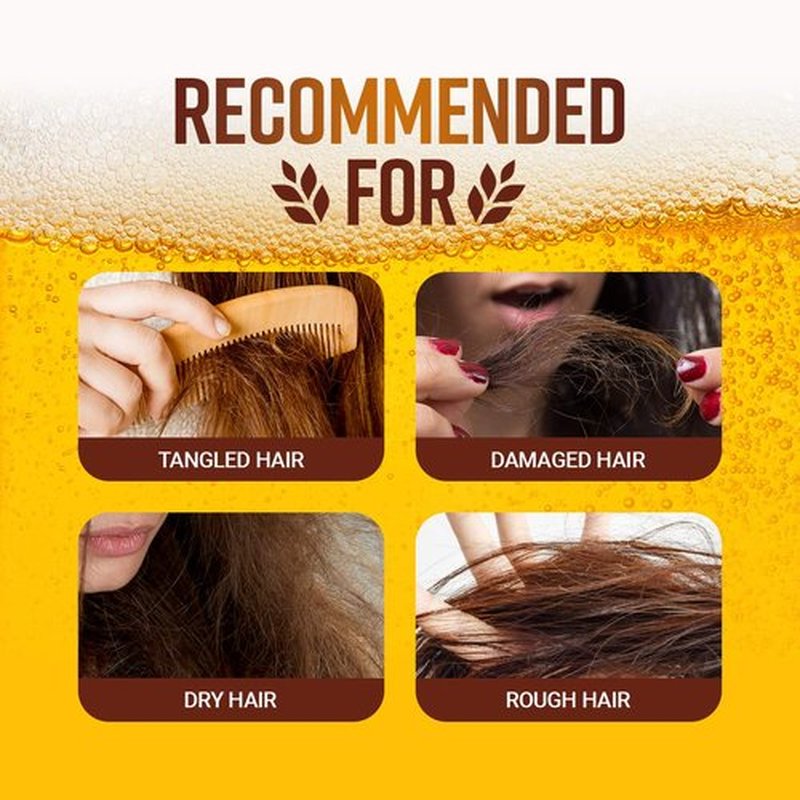 CRAZY SKIN Hair Treatment Mask - pH5.5 Beer Yeast, Protein, Keratin, Argan Oil, Collagen - Repairs Dry, Damaged or Color Treated Hair 6.77oz(200ml)