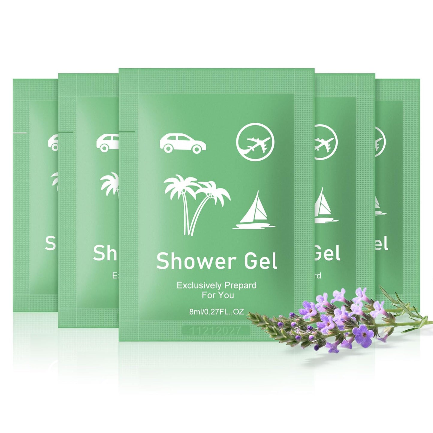 fafortune Travel Size Body Wash Bulk,Verbena Scent,0.28 fl oz (8ml) Small Size Mini body wash,Hotel Supplies Bulk for Guests Airbnbs Homes Resorts Offices and Gyms (pack of 100, verbena)