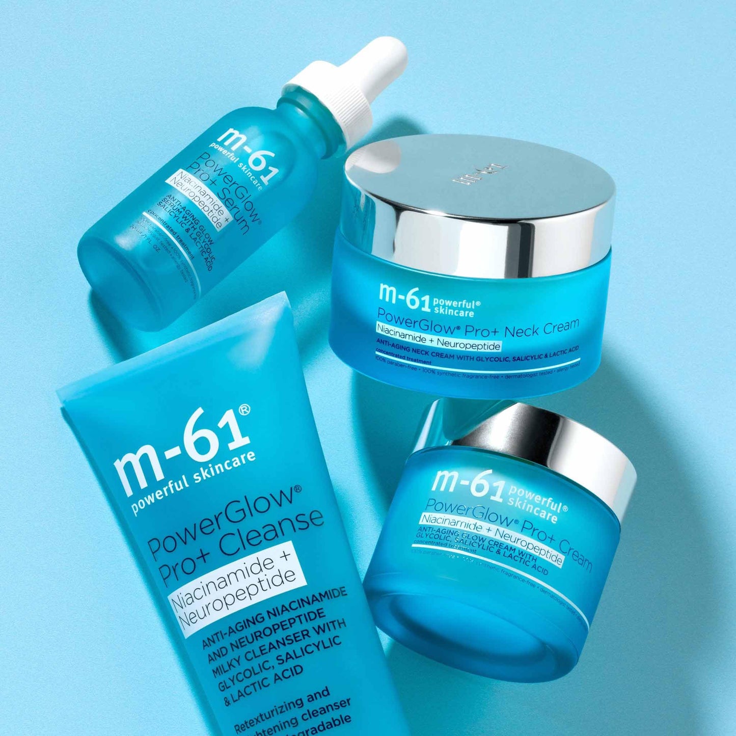 m-61 PowerGlow Pro+ Cleanse Deep Cleansing Exfoliating Face Wash, 4 Fl. Oz
