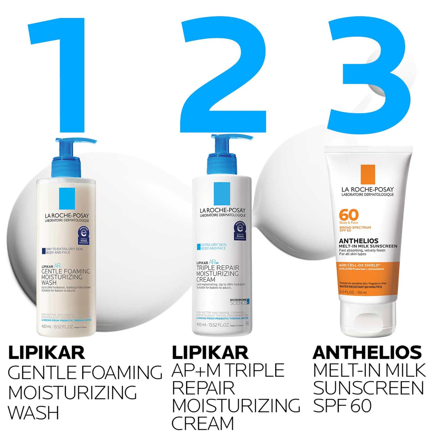 La Roche-Posay Lipikar AP+ Gentle Moisturizing Body Wash, 3.38oz