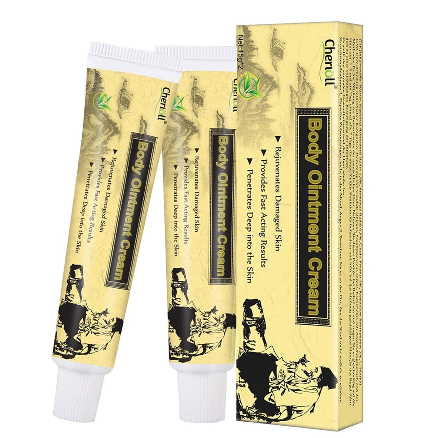 Moisturising Cream, Body and Face Moisturizer for Dry Skin, Acne Cream, 2PC