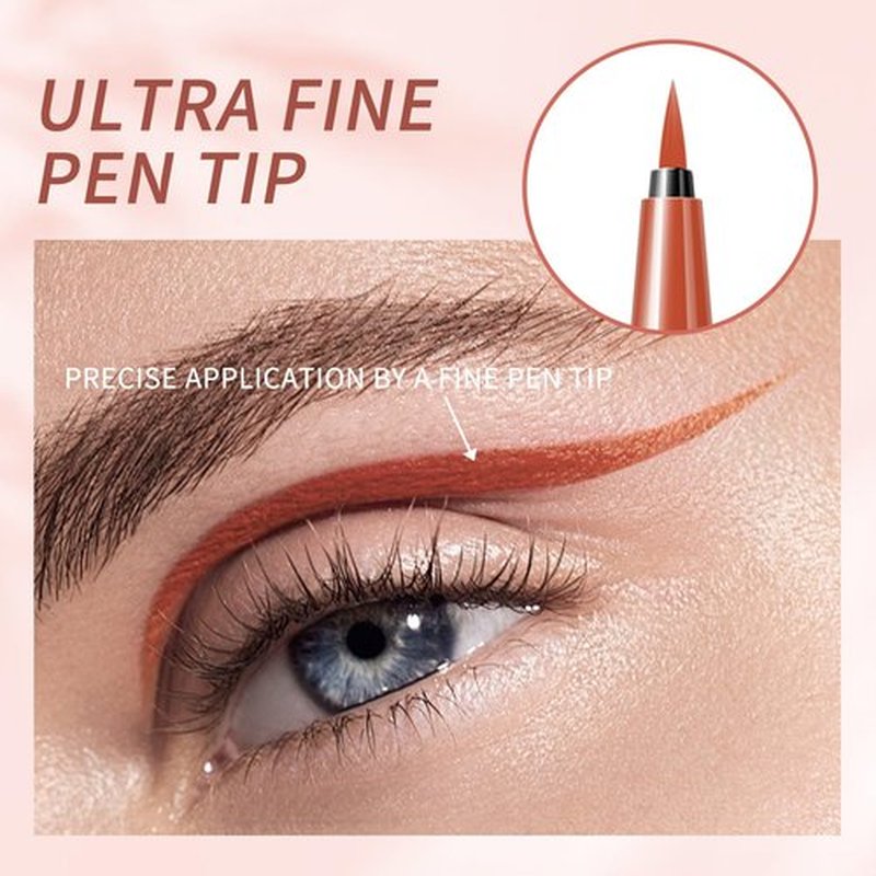 KYDA 5 Colors Liquid Eyeliner Kit, Matte Liquid Eyeliner Set, Lasting Tinted Eyeliner with Fine Brush Tip, Waterproof Smudge-Proof, Colorful Eyeliner Makeup Gift, 6 Pcs, Set D