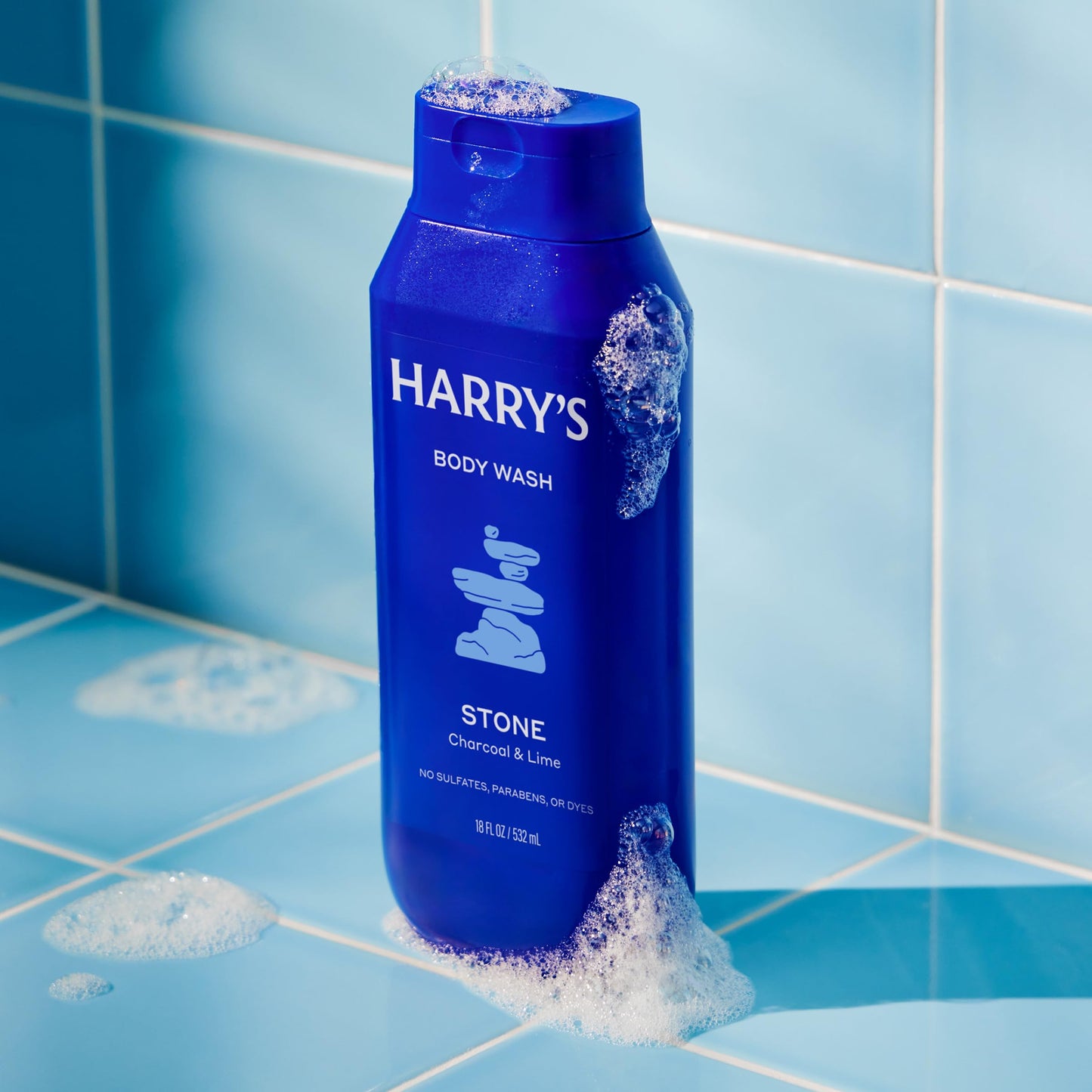 Harry's Men's Body Wash - Stone - (3 Pack) 18 fl oz - Shower Gel for Men - No Parabens, Sulfates, or Dyes