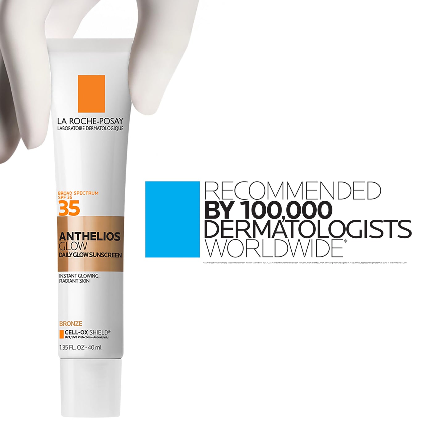 La Roche-Posay UV Glow Hydrating Sunscreen for Face SPF 35, Dark