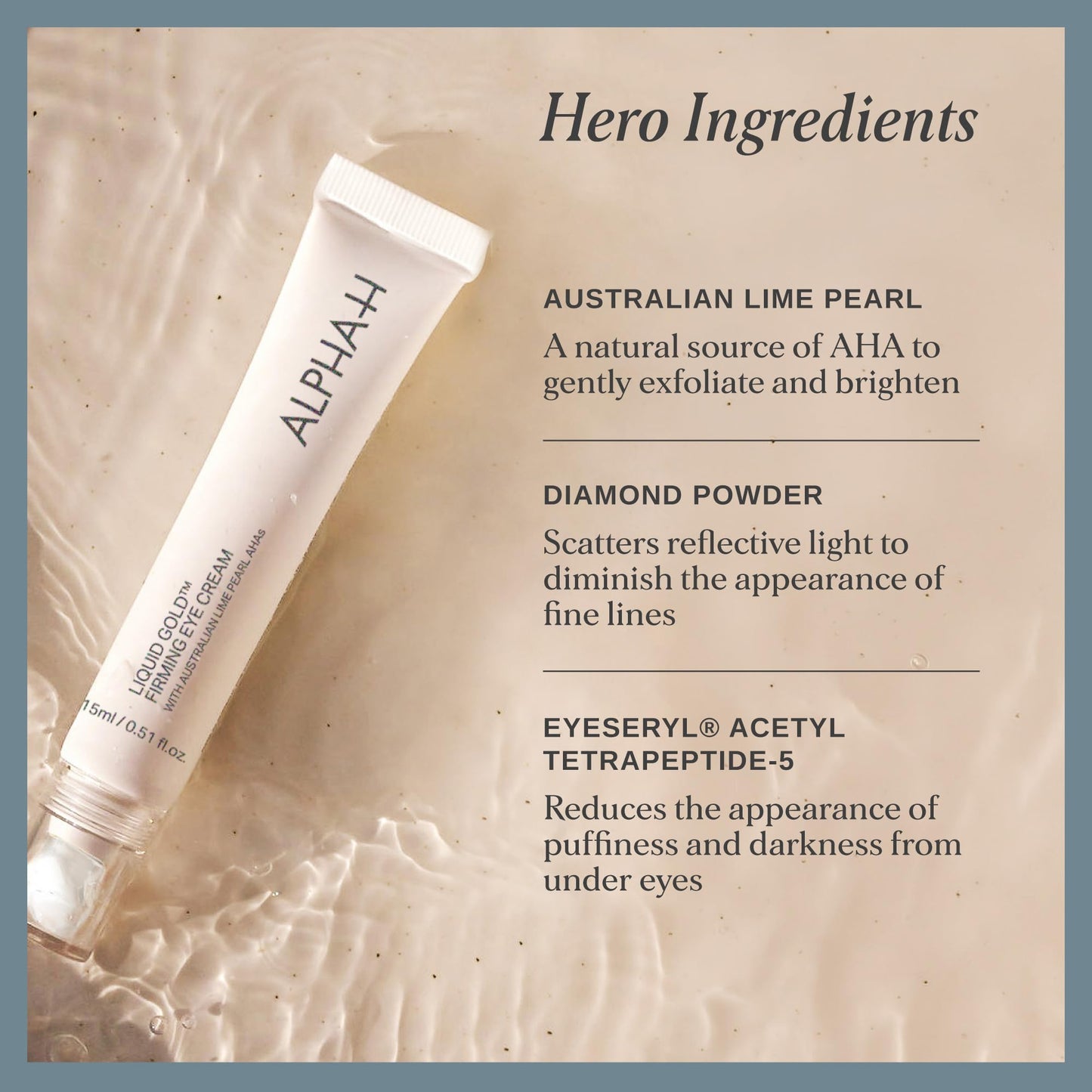 Alpha-H Liquid Gold Firming Eye Cream for Fine Lines & Puffiness (15ml)