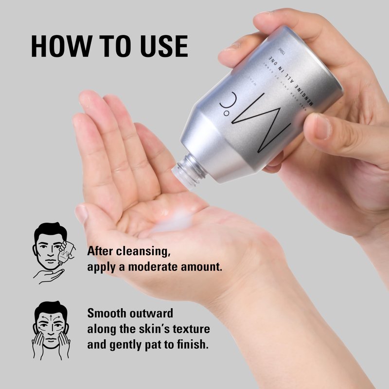 Mdoc Men's Face Moisturizer & Face Lotion, Korean 5-in-1 Skincare for Men, Lightweight Daily Hydration for Oily & Combination Skin, Non-Greasy, Alcohol-Free, 150ml