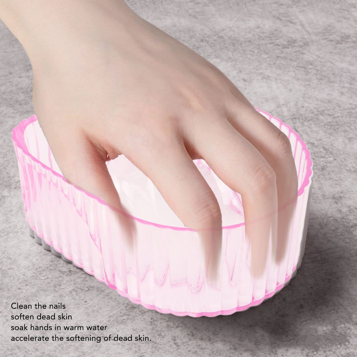 Acrylic Nail Manicure Soaker Tray - Ergonomic Design for Softening Dead Skin, Ideal for Beauty Salons - Durable & Comfortable to Use
