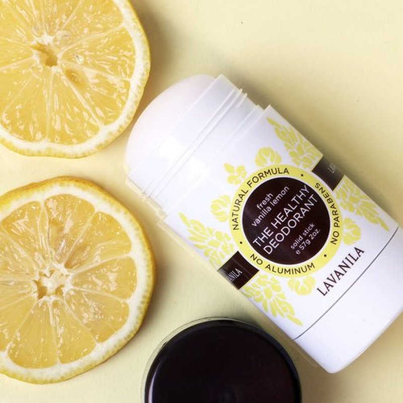 Lavanila Natural Aluminum Free Deodorant 2-Pack, Vanilla Lemon - The Healthy Deodorant for Men and Women, Solid Stick (2 Ounce Each), Vegan