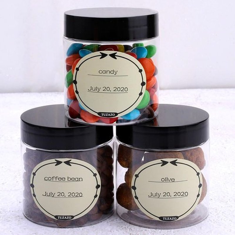 36 Pack 4 Oz Plastic Container Jars with Lids and Labels BPA Free, TUZAZO Empty Round Clear Cosmetic Containers Plastic Slime Jars for Lotion, Cream, Ointments, Body Butter, Travel Storage (36)