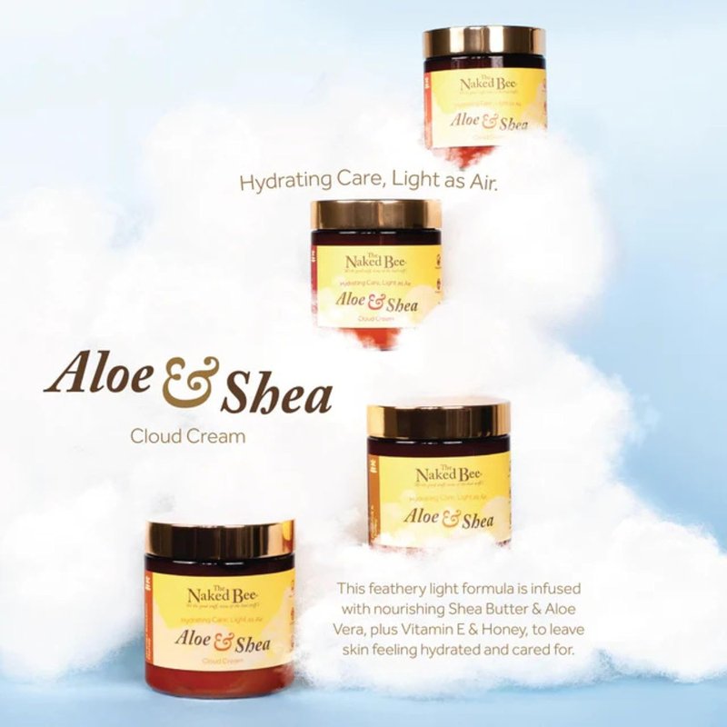 Naked Bee Coconut & Honey Aloe & Shea Cream - Moisturizing 8 oz Hydrating Lotion