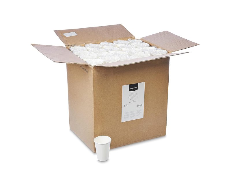 Disposable Paper Cups - 12 Oz Hot & Cold Beverage Cups | White, 1000 Count