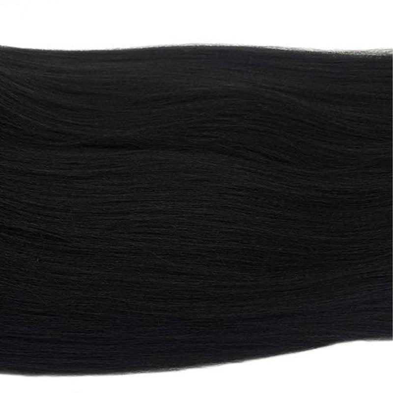 UPruyo Kids Short 1b Black Braiding Hair Pre Stretched Prestretched Braiding Hair 18 inch Synthetic Hair Extensions for Braiding Box Braids Long Yaki Knotless Braiding Hair for Kids Girls