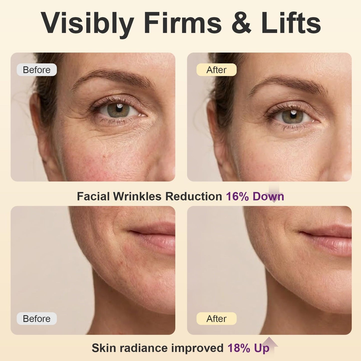 Anti-Aging Collagen Face Serum with Niacinamide & Glutathione – Firming, Deep Hydrating & Brightening Serum with Hyaluronic Acid for Improving Appearance of Fine Lines, Wrinkles & Skin Elasticity