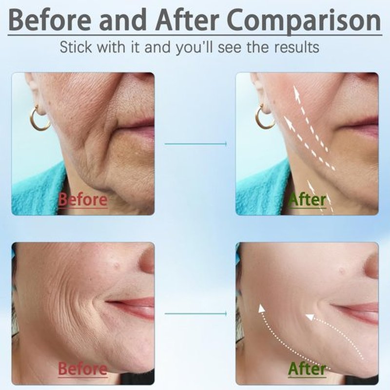 JURP Face and Neck Massager, 3 Color Led Face Neck Massager, Multifunctional Facial Skin Care Tool, Ideal for Home Skin Care