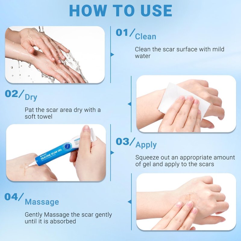 Silicone Scar Gel - Advanced Scar Treatment for Surgical Scars, Stretch Marks & Keloids | 0.70oz (20g)