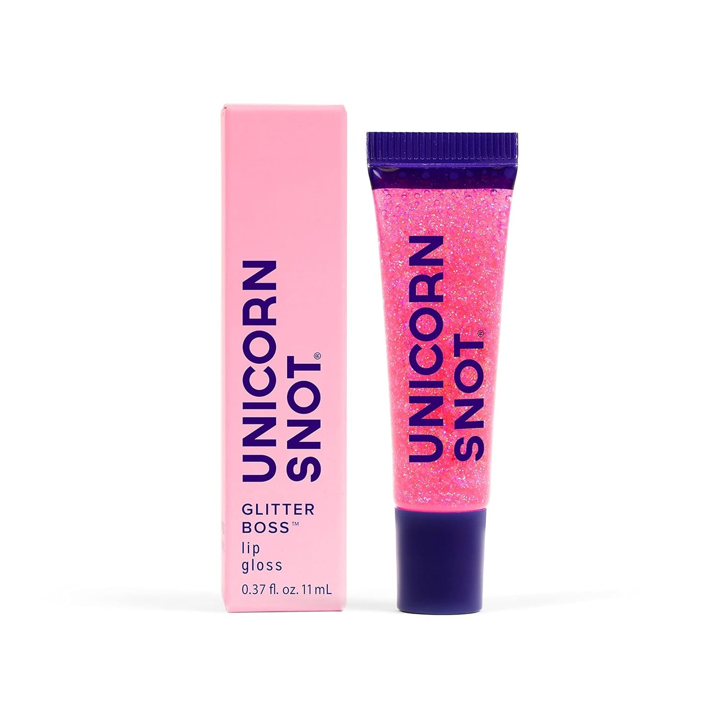 UNICORN SNOT Plant-Based Glitter Lip Gloss Gift Set | Sparkly and Shimmer Glitter Lips for Festivals, Raves, Anime Cosplay, Halloween Costume Makeup | Vegan & Cruelty Free 0.37 fl oz (3-Pack)